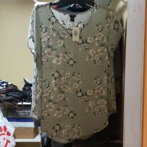 Torrid Sheer Lightweight Floral Top